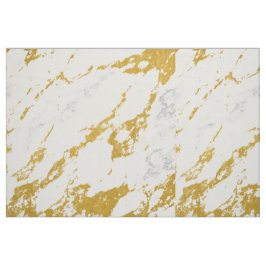 エレガントな大理石style6 -金ゴールドおよび白 ファブリック