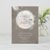 エレガントな天の月神秘的なウェディング 招待状 (スタンド正面)