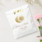 エレガントな天体ブラックゴールドサン ムーン モノグラム クレスト フェイバーバッグ (封をした状態)