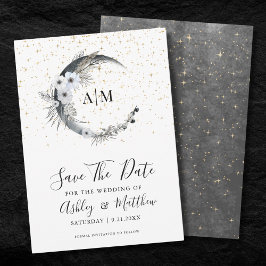 エレガントな天体結婚Save The Date 招待状