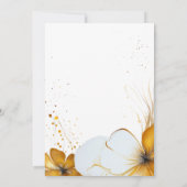 エレガントな夫婦のシャワー 招待状 (裏面)