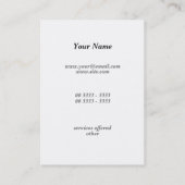 エレガントな女の子 名刺 (裏面)