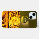 エレガントな女性の美しさの宝石 / レディ、青いリボン、花 Case-Mate iPhoneケース (裏面 (横))
