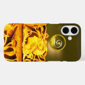 エレガントな女性の美しさの宝石 / レディ、青いリボン、花 Case-Mate iPhoneケース (裏面 (横))
