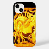 エレガントな女性の美しさの宝石 / レディ、青いリボン、花 Case-Mate iPhoneケース (裏面)