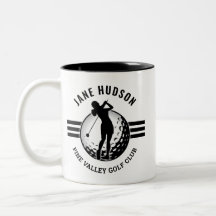 エレガントな女性ゴルファーのデザイン