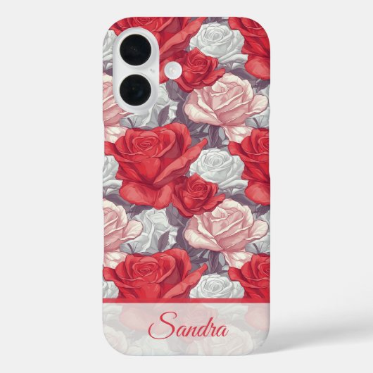 エレガントな女性向けアクセサリー 薔薇の花の名前 Case-Mate iPhoneケース (裏面)