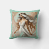 エレガントな女性用角枕 クッション (裏面)