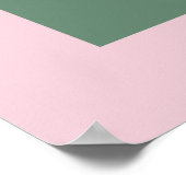 エレガントな妊婦のシルエット ベビー用壁アート ポスター (角)