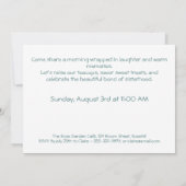 エレガントな姉妹の日ブランチ招待状 - パステルアート 招待状 (裏面)