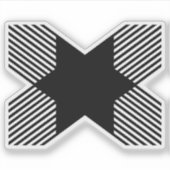 エレガントな始まりはXモノグラム シール (正面)