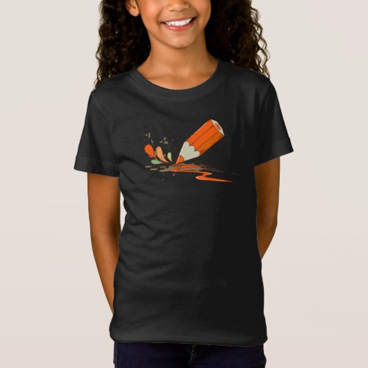 エレガントな子供用Tシャツ Tシャツ (正面)