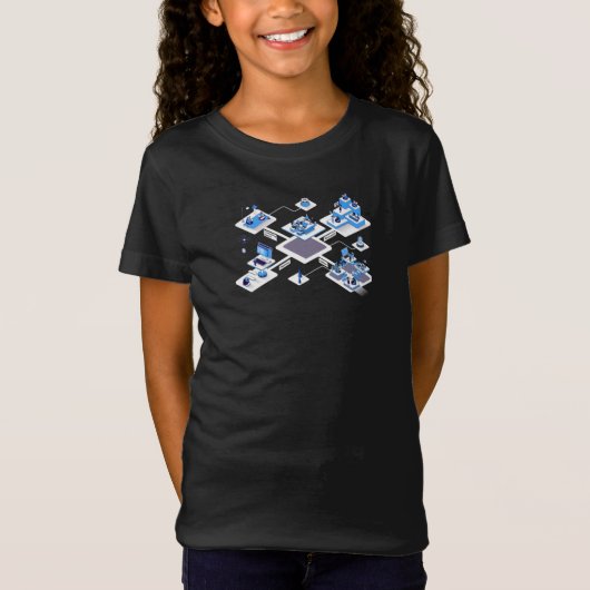 エレガントな子供用Tシャツ Tシャツ (正面)