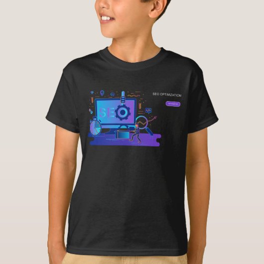 エレガントな子供用Tシャツ Tシャツ (正面)