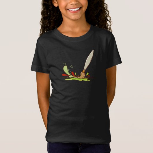 エレガントな子供用Tシャツ Tシャツ (正面)