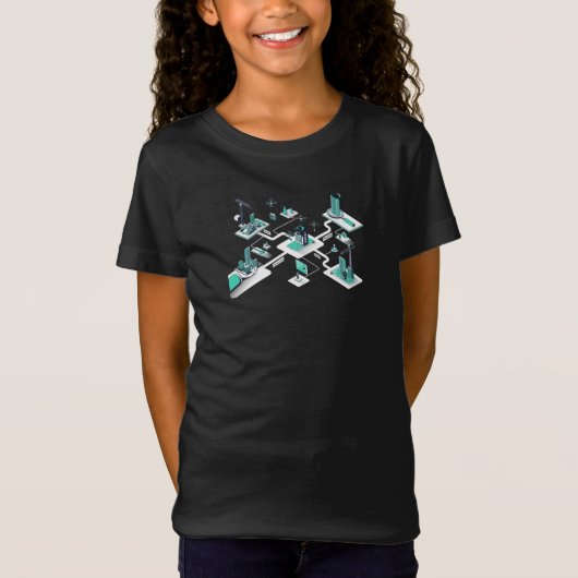 エレガントな子供用Tシャツ Tシャツ (正面)
