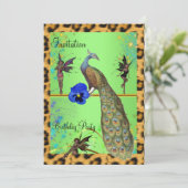 エレガントな孔雀と妖精たち 招待状 (スタンド正面)