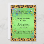 エレガントな孔雀と妖精たち 招待状 (裏面)