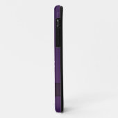 エレガントな孔雀の宝石は紫色のパーソナライズ印刷します Case-Mate iPhoneケース (裏面/左)