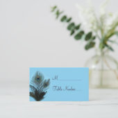 エレガントな孔雀の座席表(ターコイズ) プレイスカード (スタンド正面)