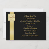 エレガントな孔雀の渦巻き オールオケージョン招待状 招待状 (裏面)