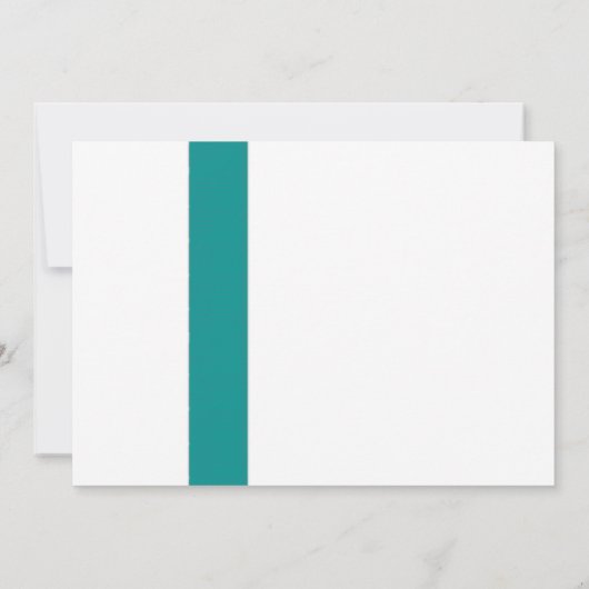 エレガントな孔雀の羽のブライダルシャワー招待状 招待状 (裏面)