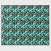 エレガントな孔雀はパターンに/家のGrosch羽をつけます ラッピングペーパー (フラット)