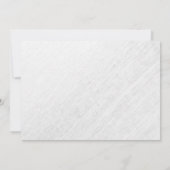 エレガントな孔雀は結婚式招待状に羽をつけます 招待状 (裏面)