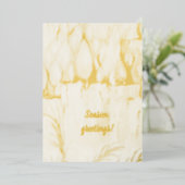 エレガントな季節の挨拶のキャンドル ホイル フェイバータグ 箔シーズンカード (立ち正面)