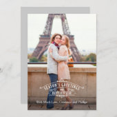 エレガントな季節の挨拶の写真カードGroupon シーズンカード (正面/裏面)