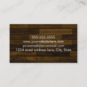 エレガントな学生の名刺 コーリングカード (裏面)