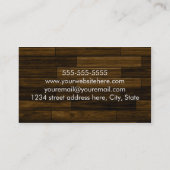 エレガントな学生の名刺 コーリングカード (裏面)