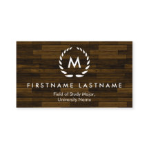 エレガントな学生の名刺