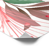 エレガントな完璧な桜ピンクのブライダルシャワーウェルカム ポスター (角)