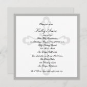 エレガントな宗教招待状の十字の透かし 招待状 (正面/裏面)