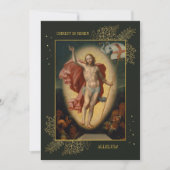 エレガントな宗教的キリスト教のイースター・ブランチ　イースター卵の狩り 招待状 (正面)