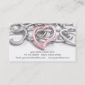 エレガントな宝石屋の名刺 名刺 (裏面)