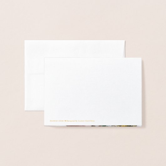 エレガントな実質の金ゴールドホイルのメリークリスマスの休日 箔カード (裏面封筒付き)