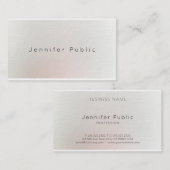 エレガントな専門のデザインの芸術的でシンプルな平野 名刺 (正面/裏面)