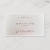 エレガントな専門のデザインの芸術的でシンプルな平野 名刺 (裏面)