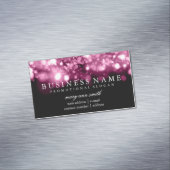 エレガントな専門のピンクの輝きライト マグネット名刺 (インサイチュ)