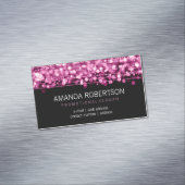 エレガントな専門のピンクライト及び輝き マグネット名刺 (インサイチュ)
