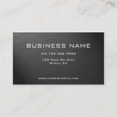 エレガントな専門のモダンで明白な金属の銀 名刺 (裏面)