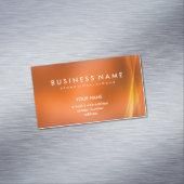 エレガントな専門のモダンの抽象芸術のオレンジ マグネット名刺 (インサイチュ)