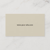 エレガントな専門のヴィンテージのダマスク織の花柄パターン 名刺 (裏面)