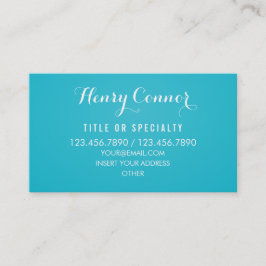 エレガントな専門の中型のターコイズのヴィンテージ 名刺