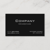 エレガントな専門の名刺 名刺 (裏面)