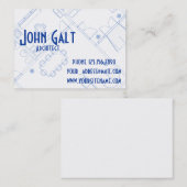 エレガントな専門の建築家 名刺 (正面/裏面)