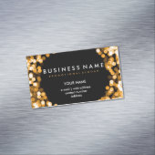 エレガントな専門の金ゴールドのハリウッドの魅力ライト マグネット名刺 (インサイチュ)