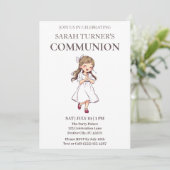 エレガントな少女の初聖体拝領 招待状 (スタンド正面)